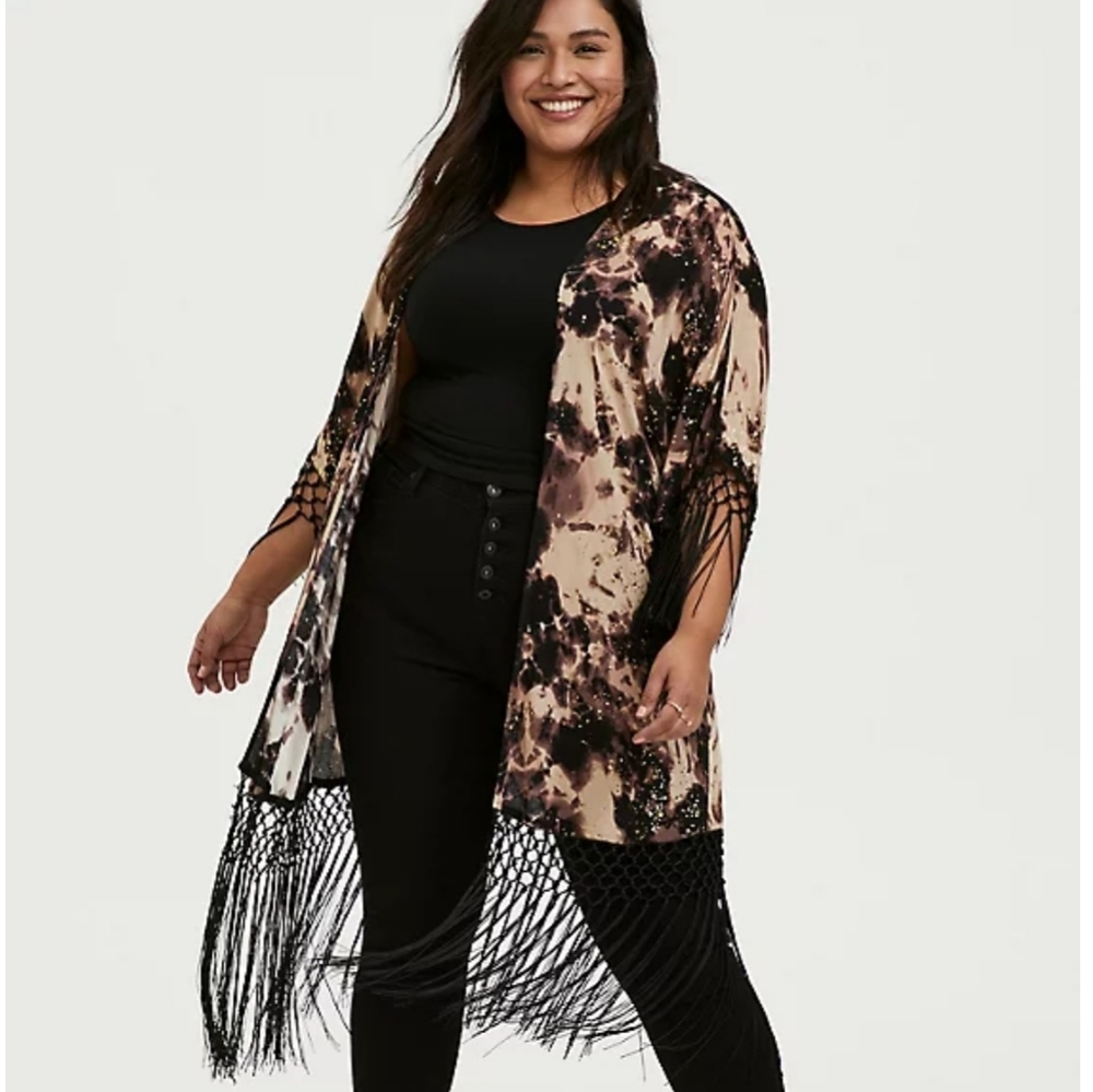 Torrid Tie Dye Kimono Size 1/2